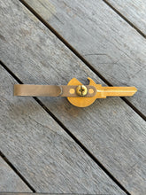 Titanium pocket clip with magnets and hub screw.